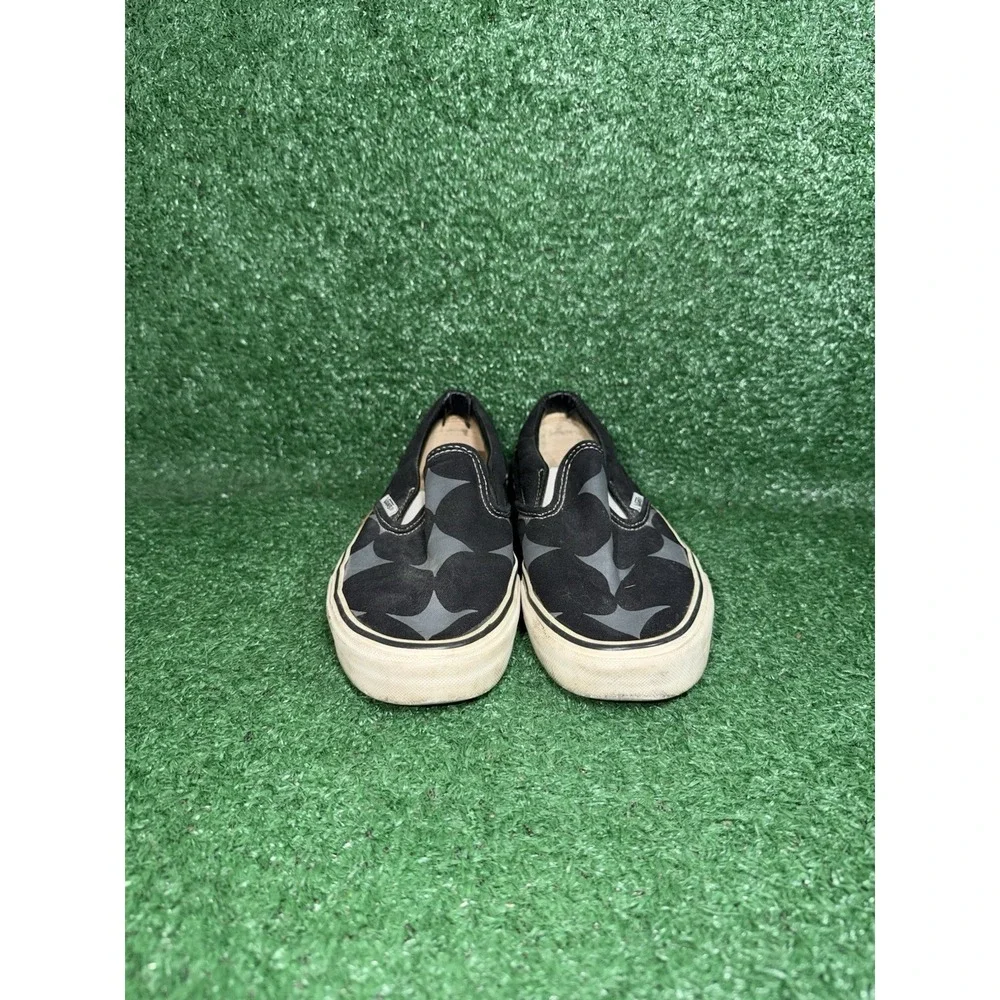 VANS Classic Slip-On Womens Size 8.5‎ Spotted Black Grey Skate Shoes Sneakers